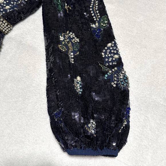 Mac Duggal 93546 Embellished Wrap Gown 18 Bishop Sleeves Formal Dress NWT $1798 - Picture 16 of 16